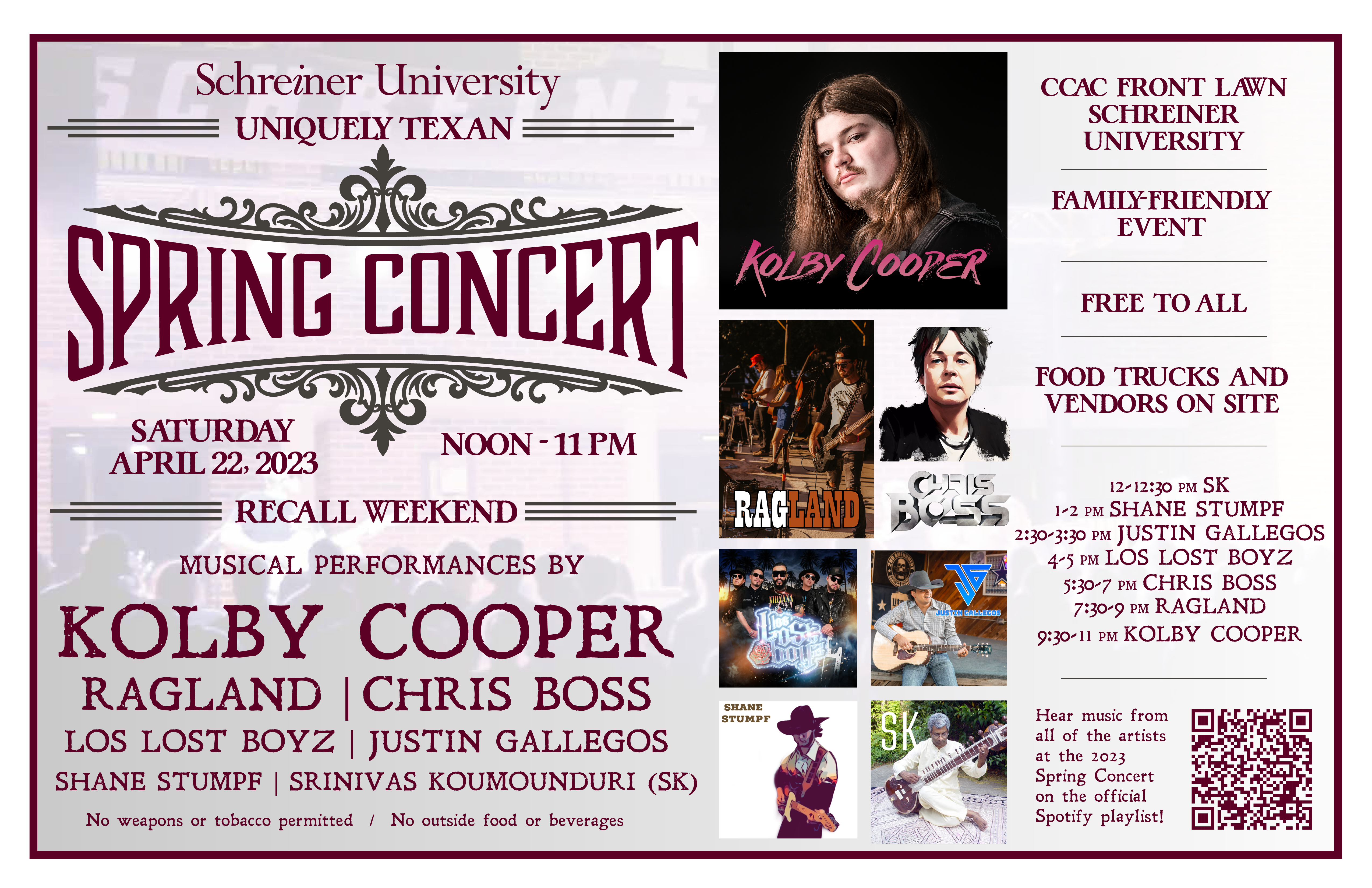 Spring Concert Poster Recall